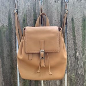 Coach Tan Leather Backpack